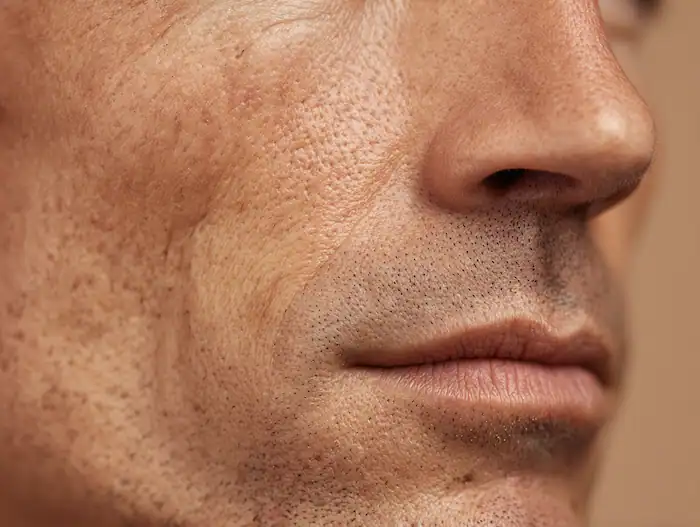 Men's Skincare skin texture image for Prescription Skin