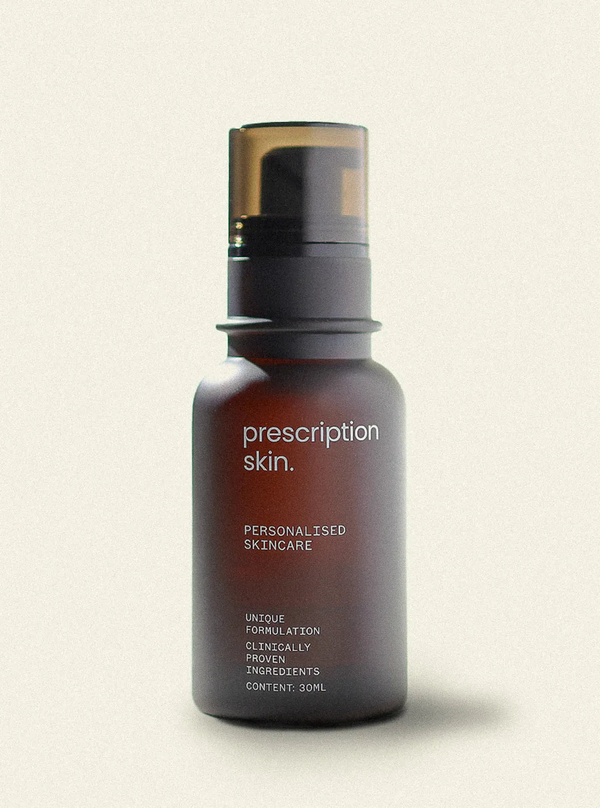 Prescription Skin custom formula bottle with patient label